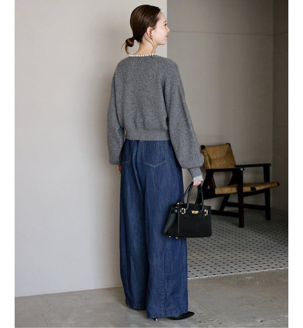 SLOBE IENA「パールカーディガン」|カーディガン|