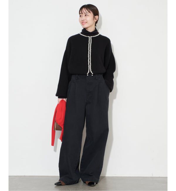 SLOBE IENA「パールカーディガン」|カーディガン|