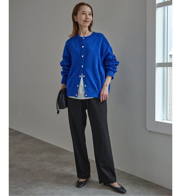 SLOBE IENA「《吸湿発熱/WEBのみ4サイズ展開》ウールミックスドロストスラックス」|スラックス|