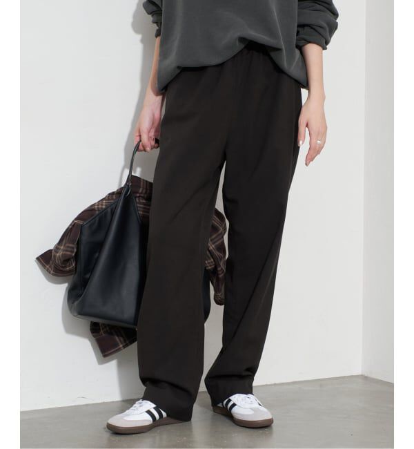 SLOBE IENA「《吸湿発熱/WEBのみ4サイズ展開》ウールミックスドロストスラックス」|スラックス|