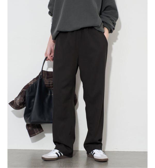 SLOBE IENA「《吸湿発熱/WEBのみ4サイズ展開》ウールミックスドロストスラックス」|スラックス|