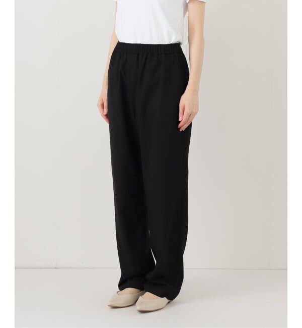 SLOBE IENA「《吸湿発熱/WEBのみ4サイズ展開》ウールミックスドロストスラックス」|スラックス|