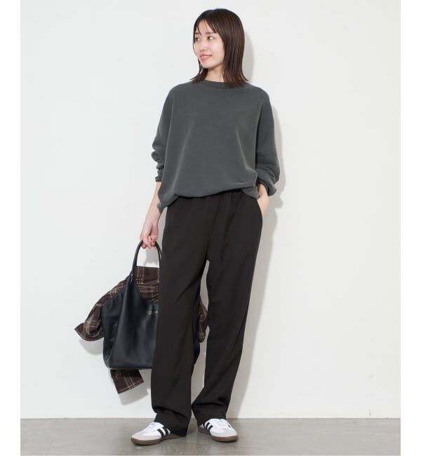 SLOBE IENA「《吸湿発熱/WEBのみ4サイズ展開》ウールミックスドロストスラックス」|スラックス|