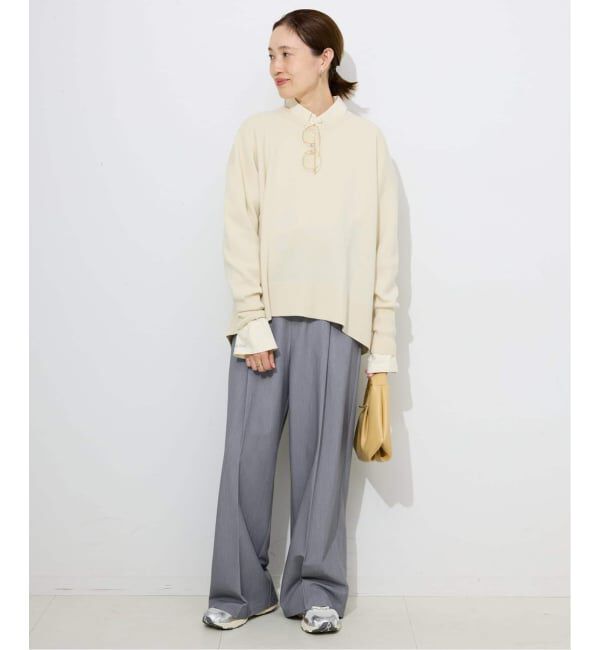 SLOBE IENA「《WEBのみ4サイズ展開》TRワイドトラウザー」|スラックス|