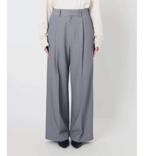 SLOBE IENA「《WEBのみ4サイズ展開》TRワイドトラウザー」|スラックス|