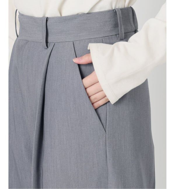 SLOBE IENA「《WEBのみ4サイズ展開》TRワイドトラウザー」|スラックス|