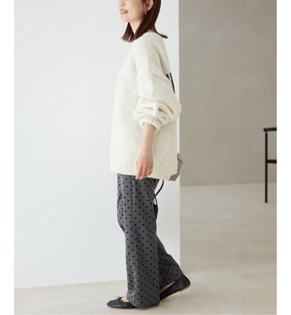 SLOBE IENA「《吸湿発熱/WEB限定/追加2》CIRCULATE WARM パンツ」|スラックス|