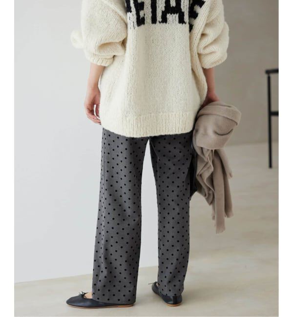 SLOBE IENA「《吸湿発熱/WEB限定/追加2》CIRCULATE WARM パンツ」|スラックス|