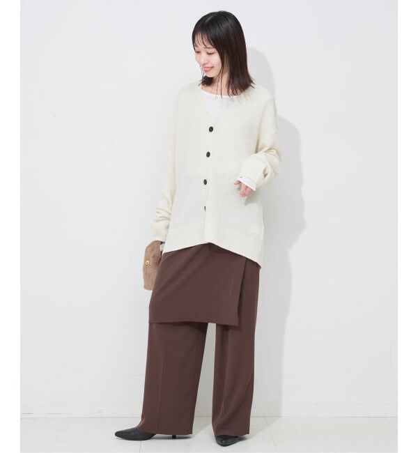 SLOBE IENA「Vネックルーズニットカーディガン」|カーディガン|