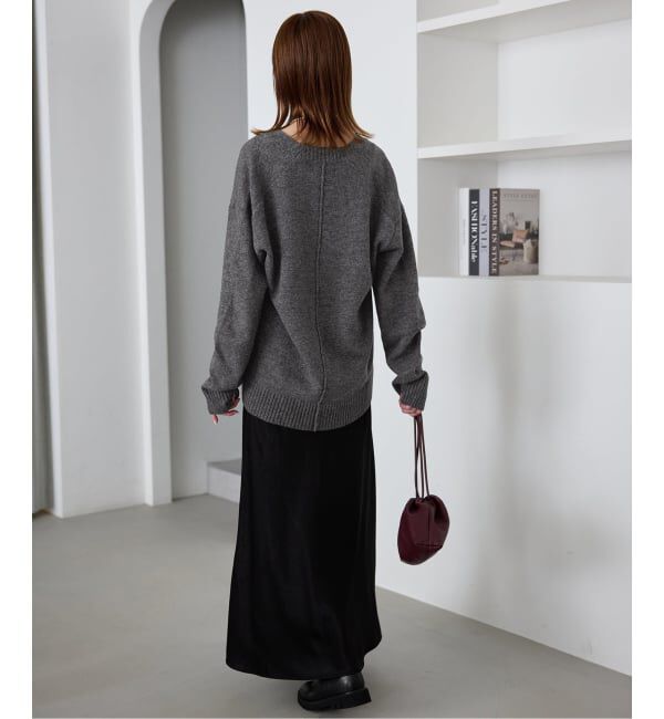 SLOBE IENA「Vネックルーズニットカーディガン」|カーディガン|