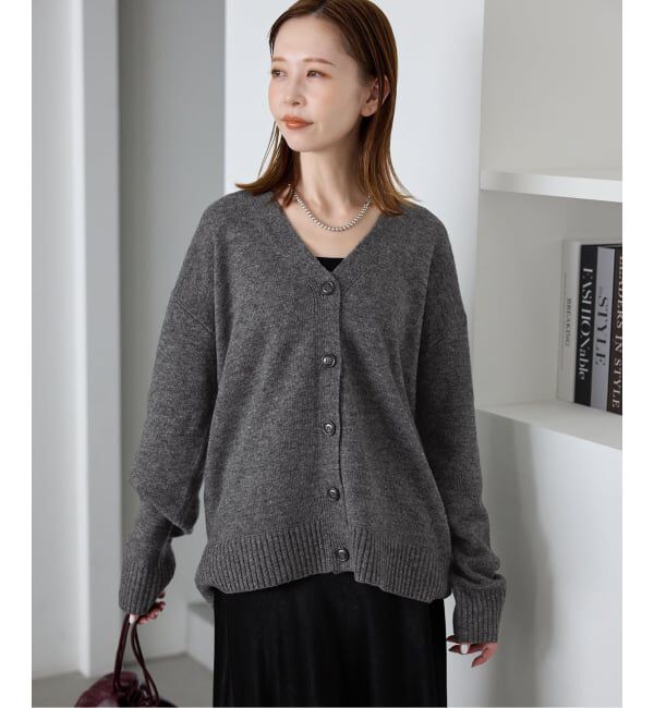 SLOBE IENA「Vネックルーズニットカーディガン」|カーディガン|