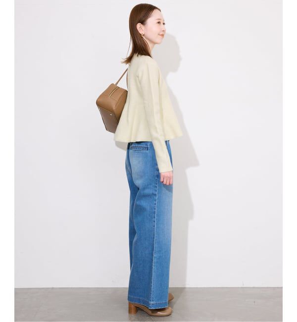 SLOBE IENA「ペプラムニットカーディガン」|カーディガン|