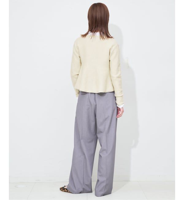 SLOBE IENA「ペプラムニットカーディガン」|カーディガン|