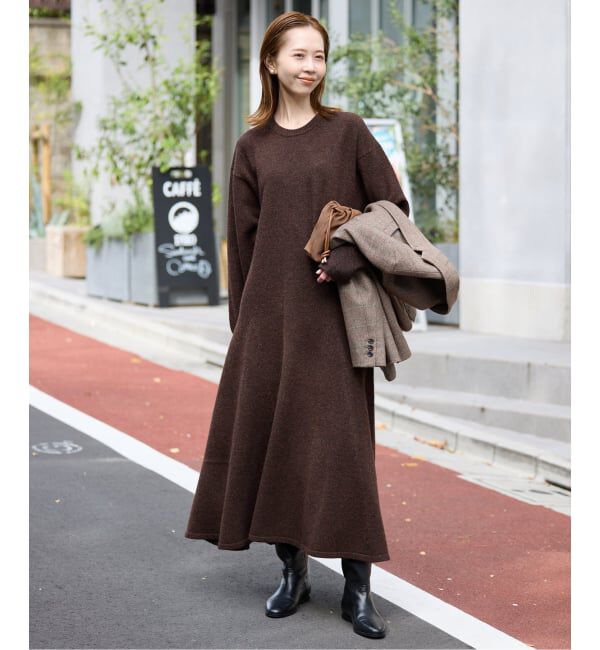 SLOBE IENA「フレアーニットワンピース」|ワンピース|