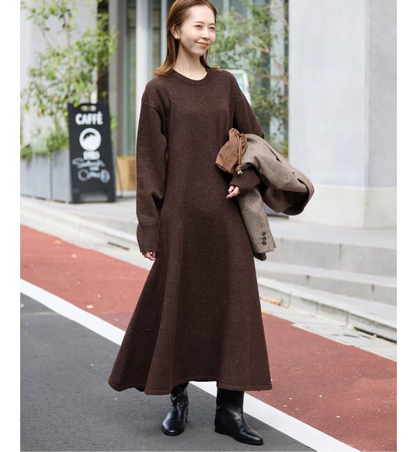 SLOBE IENA「フレアーニットワンピース」|ワンピース|