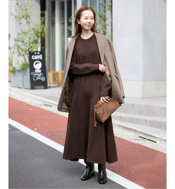 SLOBE IENA「フレアーニットワンピース」|ワンピース|