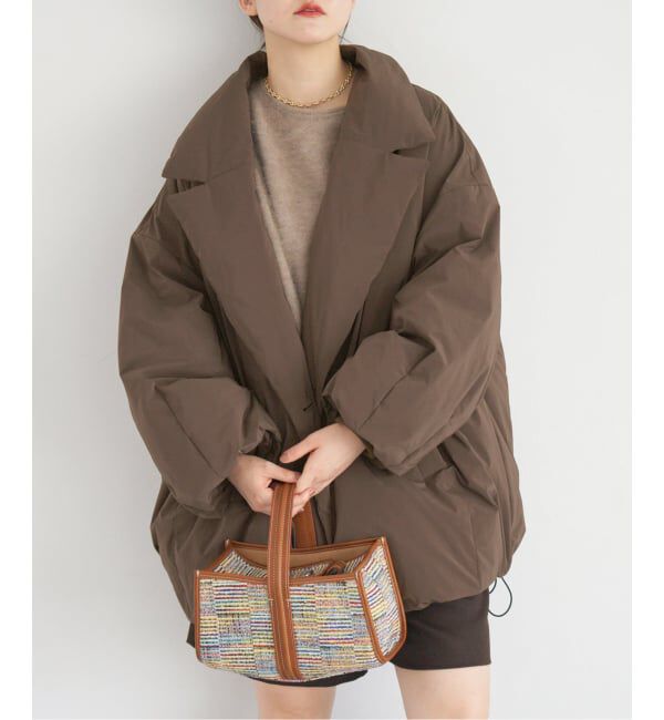 IENA「《追加2》ARTIROSA撥水テイラーコクーンダウン」|ダウン|