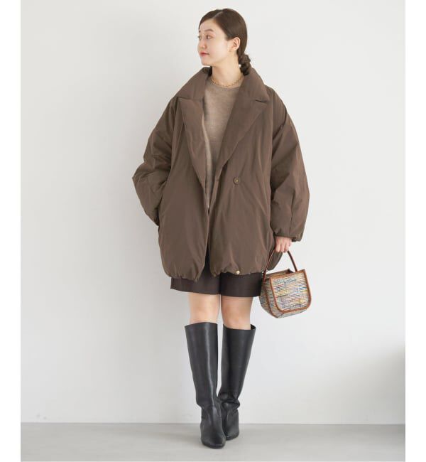 IENA「《追加2》ARTIROSA撥水テイラーコクーンダウン」|ダウン|