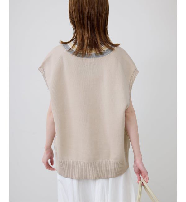 SLOBE IENA「《予約》サガラ刺繍レタードベスト」|ベスト・ジレ|