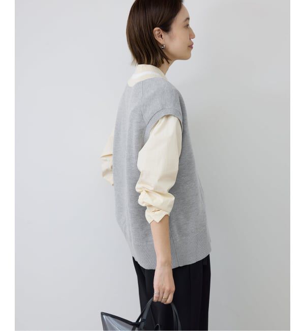 SLOBE IENA「《予約》サガラ刺繍レタードベスト」|ベスト・ジレ|