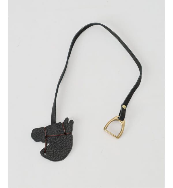 IENA「《WEB限定/追加予約》HItsuki/ヒツキ horse strap Re ストラップ」|キーケース|ブラック