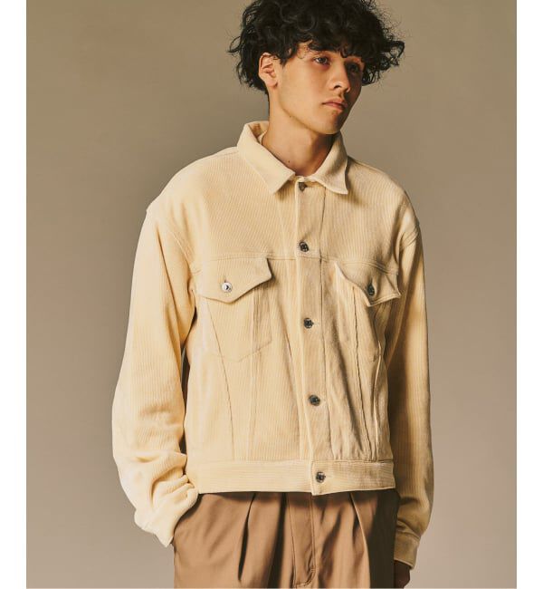 417 EDIFICE「メランジ コーデュロイ Gジャン」|その他|ホワイト