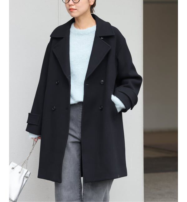 JOURNAL STANDARD relume「《追加》ピュアラムロングコクーンコート」|ピーコート|