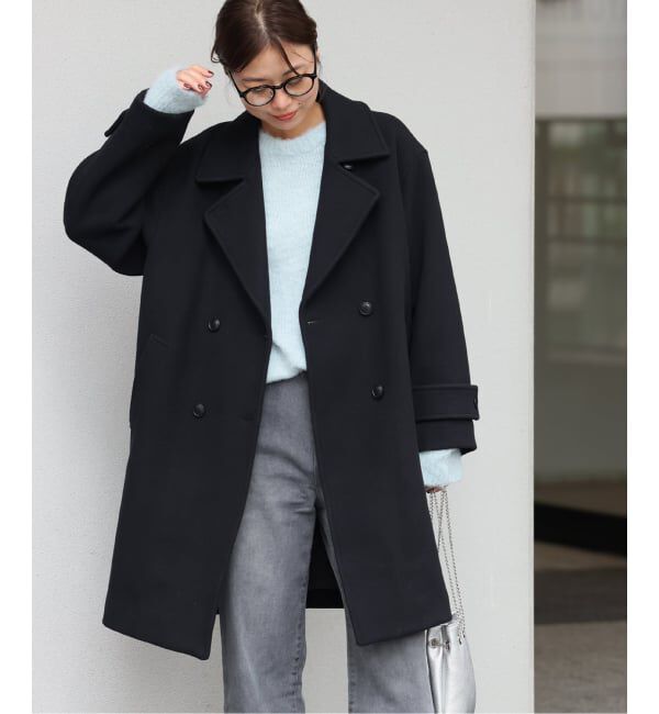 JOURNAL STANDARD relume「《追加》ピュアラムロングコクーンコート」|ピーコート|