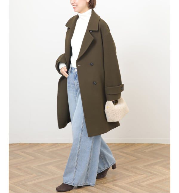 JOURNAL STANDARD relume「《追加》ピュアラムロングコクーンコート」|ピーコート|