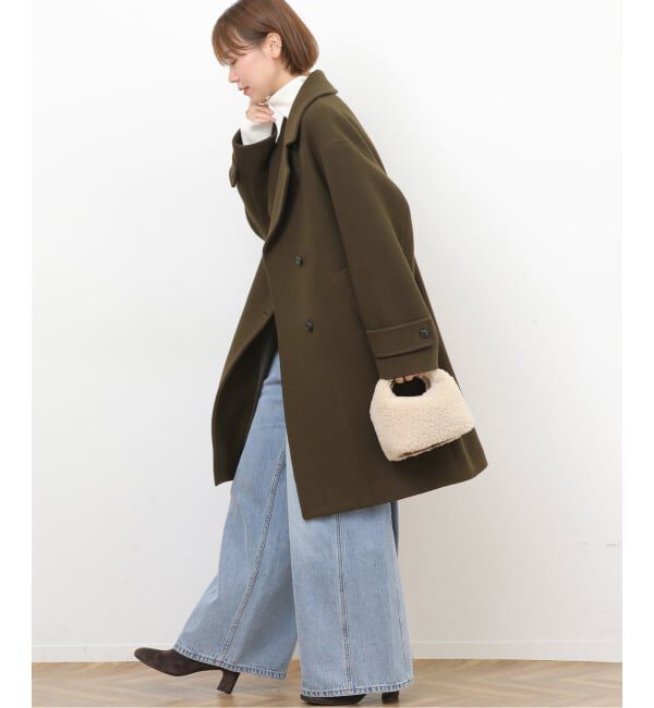 JOURNAL STANDARD relume「《追加》ピュアラムロングコクーンコート」|ピーコート|