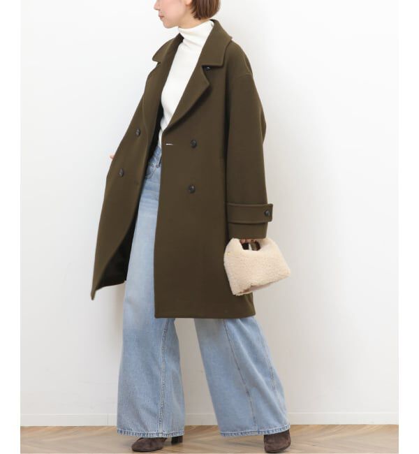 JOURNAL STANDARD relume「《追加》ピュアラムロングコクーンコート」|ピーコート|