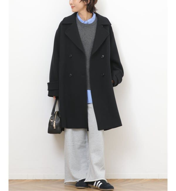 JOURNAL STANDARD relume「《追加》ピュアラムロングコクーンコート」|ピーコート|