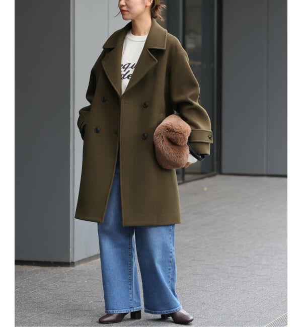 JOURNAL STANDARD relume「《追加》ピュアラムロングコクーンコート」|ピーコート|