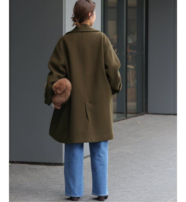 JOURNAL STANDARD relume「《追加》ピュアラムロングコクーンコート」|ピーコート|