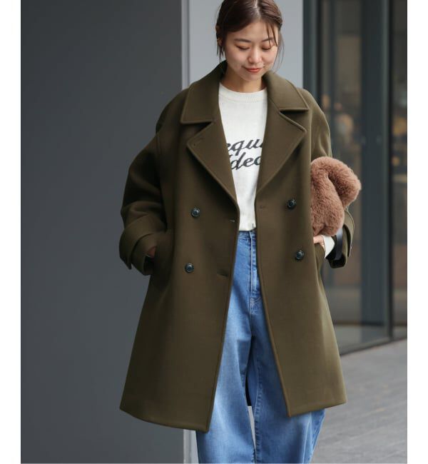 JOURNAL STANDARD relume「《追加》ピュアラムロングコクーンコート」|ピーコート|