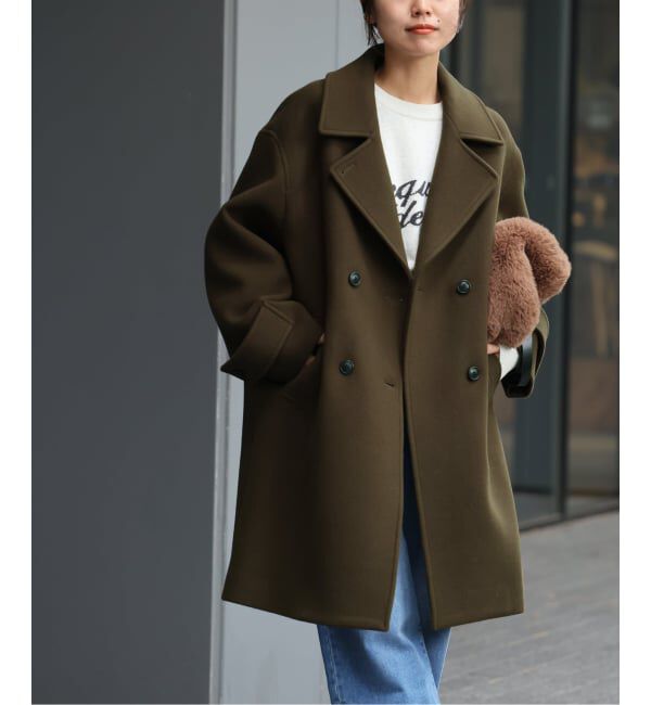 JOURNAL STANDARD relume「《追加》ピュアラムロングコクーンコート」|ピーコート|