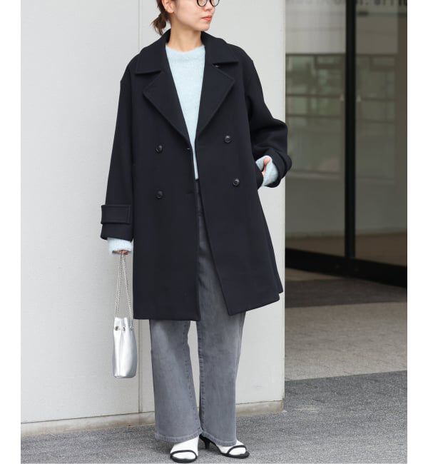 JOURNAL STANDARD relume「《追加》ピュアラムロングコクーンコート」|ピーコート|