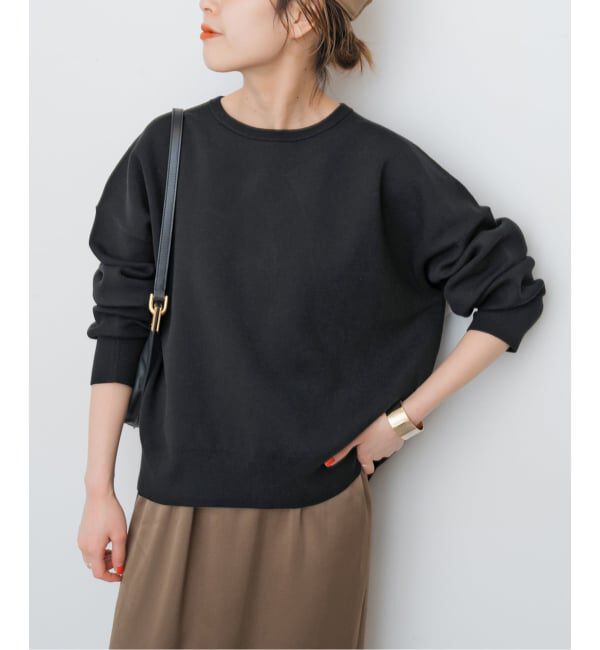 Spick and Span「ウォッシャブルPEバルキーヤーンルーズニット」|ニット・セーター|ブラック