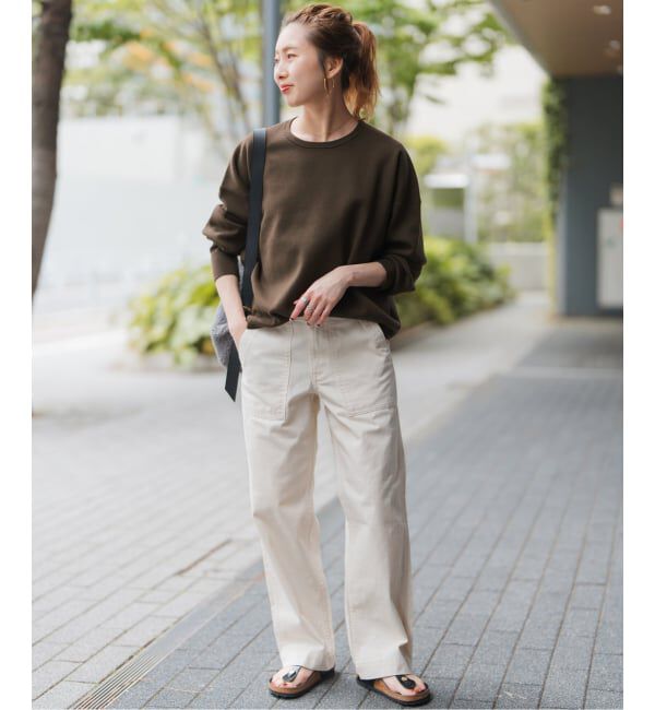 Spick and Span「ウォッシャブルPEバルキーヤーンルーズニット」|ニット・セーター|