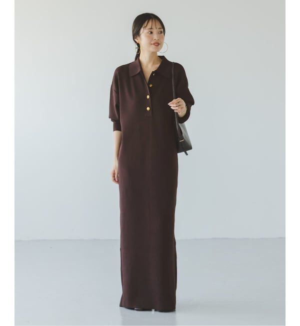 NOBLE「《追加》ポロシャツニットワンピース」|ワンピース|