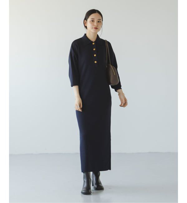 NOBLE「《追加》ポロシャツニットワンピース」|ワンピース|