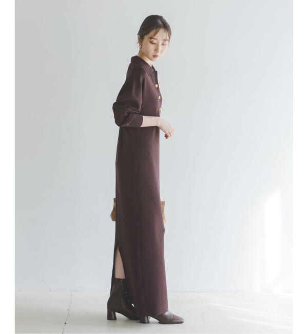 NOBLE「《追加》ポロシャツニットワンピース」|ワンピース|