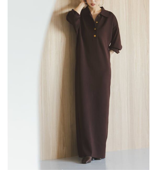 NOBLE「《追加》ポロシャツニットワンピース」|ワンピース|