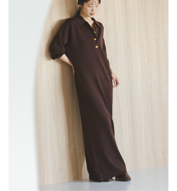 NOBLE「《追加》ポロシャツニットワンピース」|ワンピース|