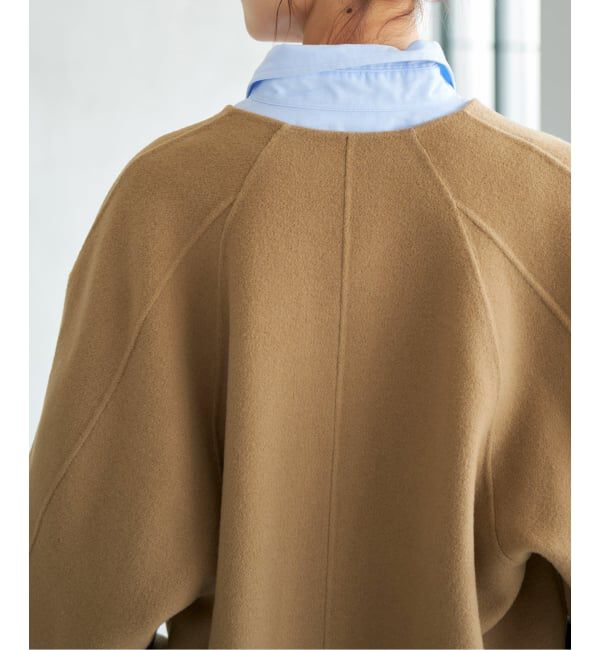 Spick and Span「《追加》ビーバーストール付きセットコート」|ノーカラーコート|