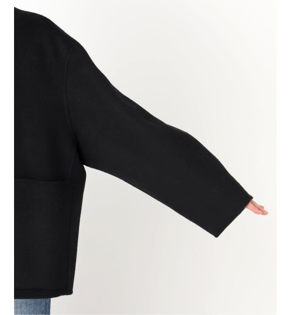 Spick and Span「《追加》ビーバーストール付きセットコート」|ノーカラーコート|