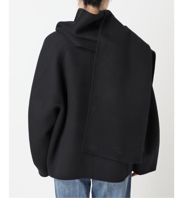 Spick and Span「《追加》ビーバーストール付きセットコート」|ノーカラーコート|