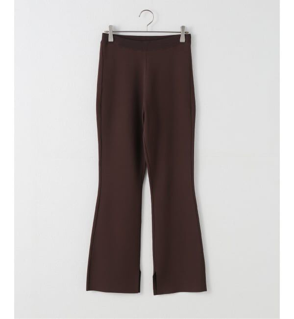 Spick and Span「フレアニットパンツ」|その他|ブラウン