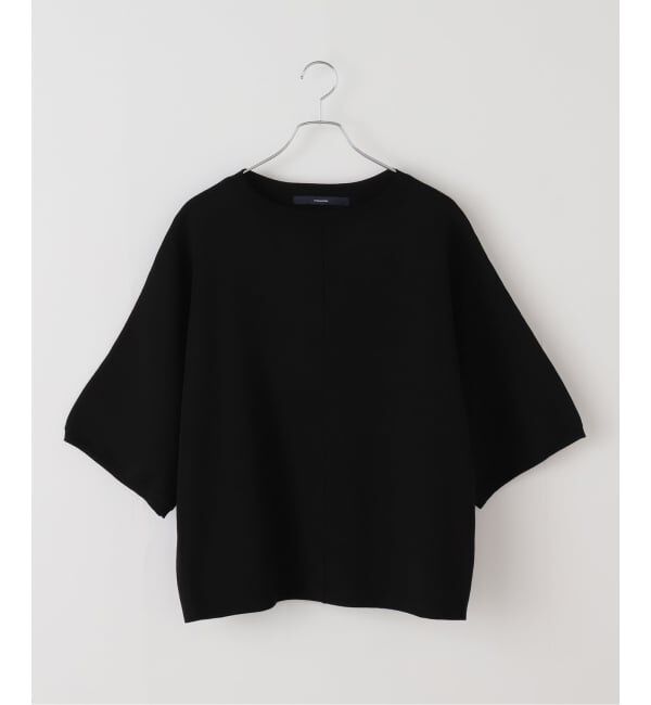 FRAMeWORK「ダブルジャガードハーフスリーブニット」|ニット・セーター|