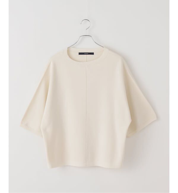 FRAMeWORK「ダブルジャガードハーフスリーブニット」|ニット・セーター|